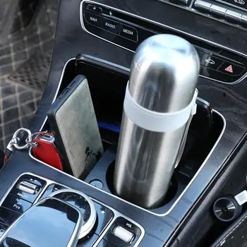 

Car-Styling Plastic Central Console Storage Box Cup Holder For -Mercedes Benz C Class W205 GLC-Class X253 E Class W213 Car Acce