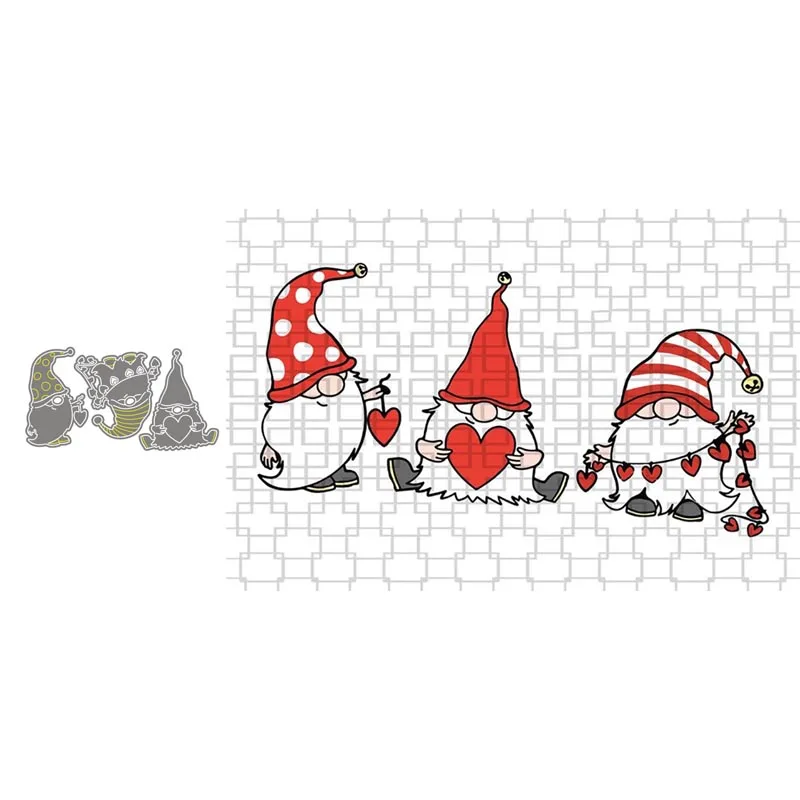 

Metal Cutting Dies Scrapbooking Stencil Santa Claus for Album Paper DIY Gift Card Decoration Embossing Dies New 2021