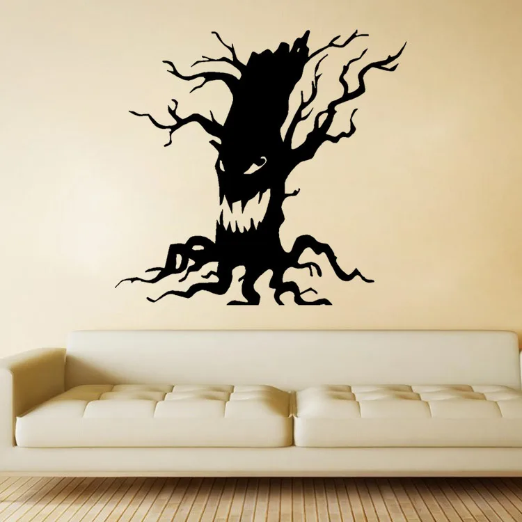 Magic Trunk Halloween Shop Glass Window Stickers Wall Stickers Halloween Trunk Decoration