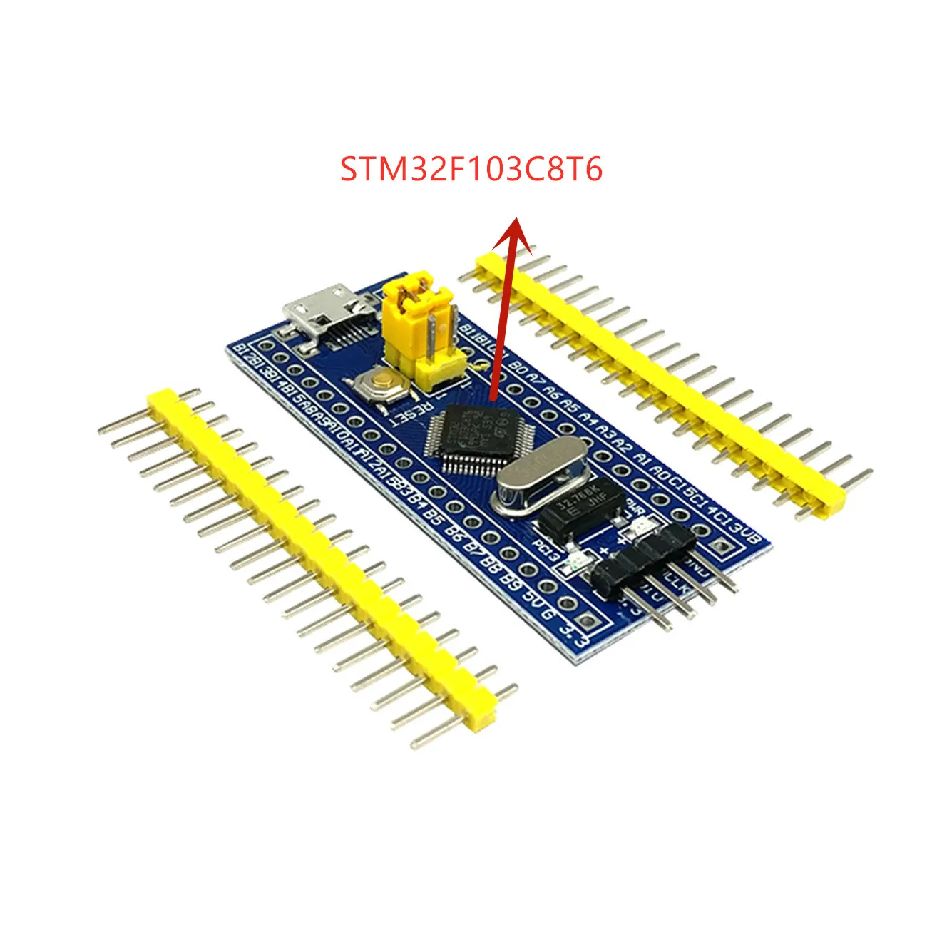 10 шт. STM32F103C8T6 ARM STM32 минимальная система развития модуль для arduino CS32F103C8T6 - Цвет: Original STM chip