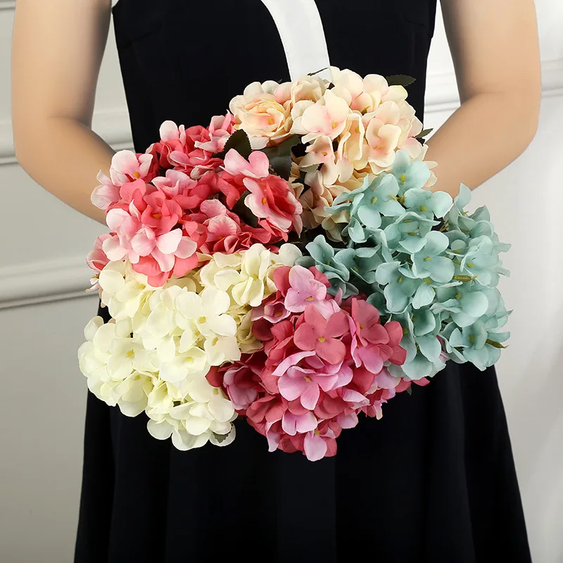 Искусственные цветы Hydrangeas шелк 6/вилки ветка искусственный для свадебной
