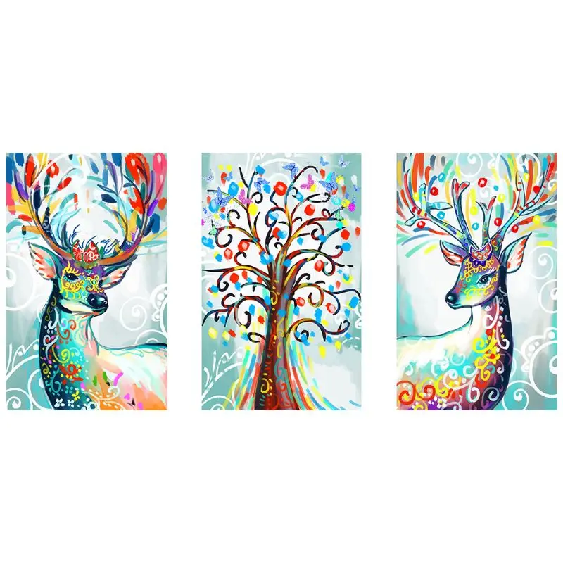 

Set of 3 Special shape 5D Diamond Painting Kit for Adult Full Drill Paint with Diamonds Pictures Arts Craft for Home Decor Col