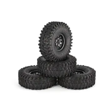 

4Pcs 1.9 Inch 120mm Rubber Tires Tire with Metal Wheel Rim Set for 1/10 Traxxas TRX-4 SCX10 RC4 D90 RC Crawler Car Parts