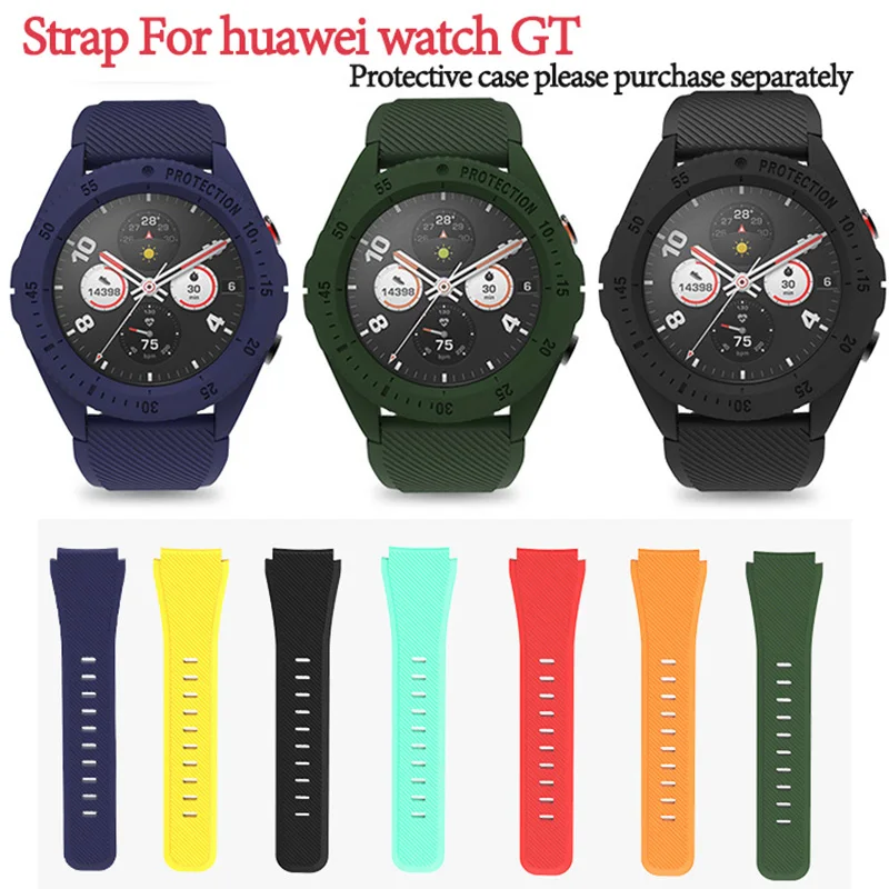Силиконовый спортивный ремешок для huawei GT Watch Active Band 22 мм браслет для Honor Watch Magic наручные стропы