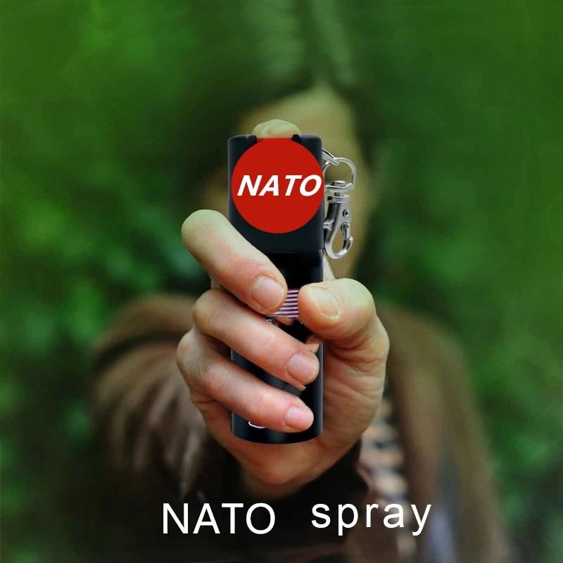 

NATO Emergency defense 2-IN-1 Sabre Spray - Polize Strength - Standalone Unit - Strong Smell Alarm Self-Defence Tool