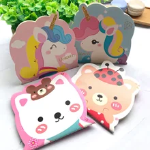1pcs Cute Unicorn Portable Blank Memo Pads Planner Notepad Student Office School Supply Stationery