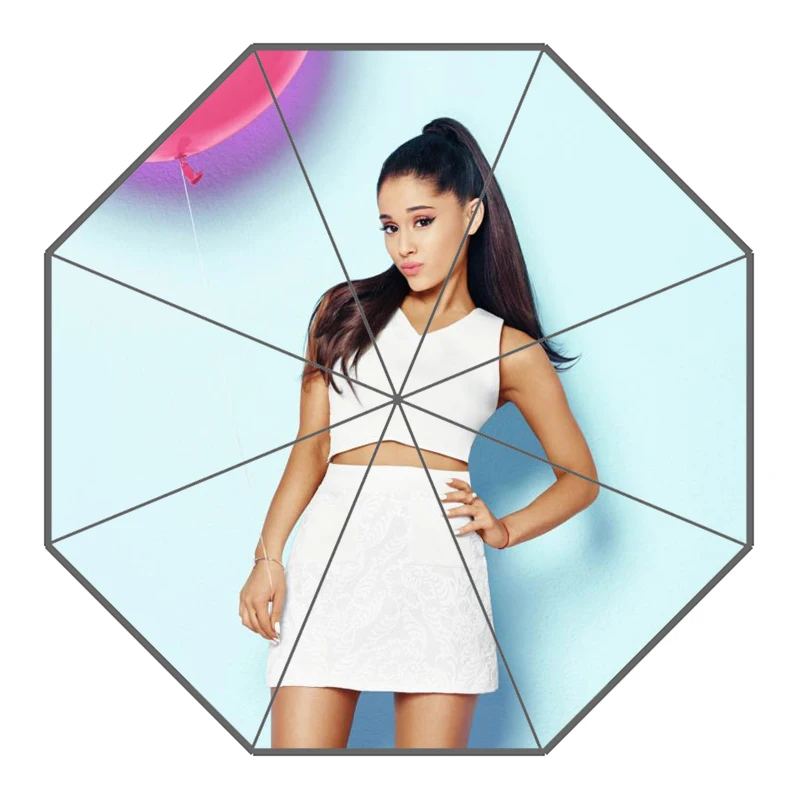 26 P# Ariana Grande Зонт с принтом на заказ складной зонт от солнца и дождя для путешествий неавтоматический декоративный зонт высокого качества - Цвет: 26