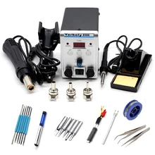 Паяльная станция 8586 портативный цифровой фена паяльная станция BGA паяльная станция горячий воздух воздуходувка Тепловая пушка Распайка чем 858D 858