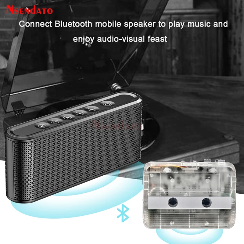 Lecteur de musique portable Bluetooth en plastique, adaptateur Cassette,  stéréo personnel, Radio FM, convertisseur avec Auto-régénération -  AliExpress