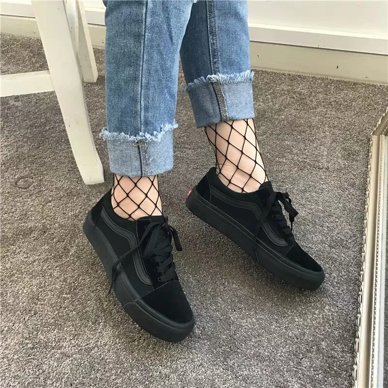 TRILEINO OLD SKOOLs/Мужская и Женская парусиновая обувь черного цвета с низким верхом; классические подлинные уличные кроссовки; обувь для скейтбординга