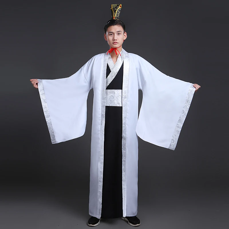 Tangsuit Dynasty Hanfu платье для мужчин традиционная китайская азиатская одежда Танцевальный Костюм праздничные наряды Национальный древний Косплей - Цвет: Color 3 Suit