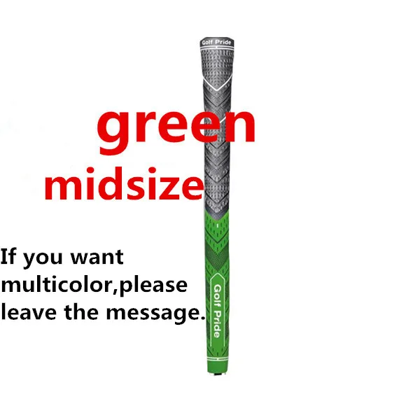 green Midsize Новинка, цветные, распродажа, ручки для гольфа Mcc plus, 4 ручки, 3 цвета, мульти соединение, стандартный и средний размер, 13/Лот, клюшки для гольфа, тур - Цвет: green Midsize