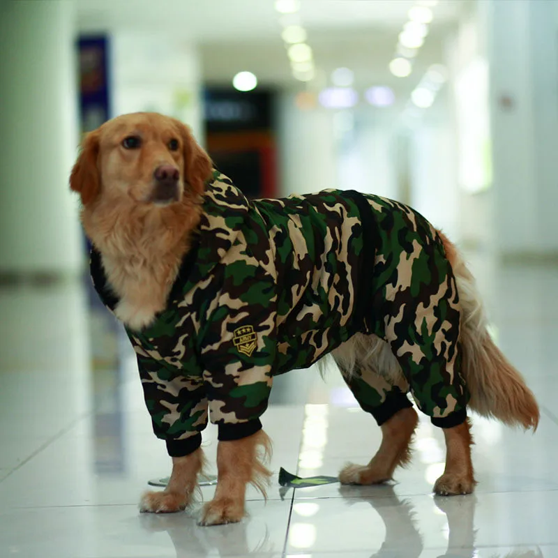 Camouflage Dog Clothes Winter Warm Chic 
