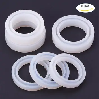 

1 Set Ring Shape DIY Silicone Molds for Resin Jewelry Bangles Bracelets Making