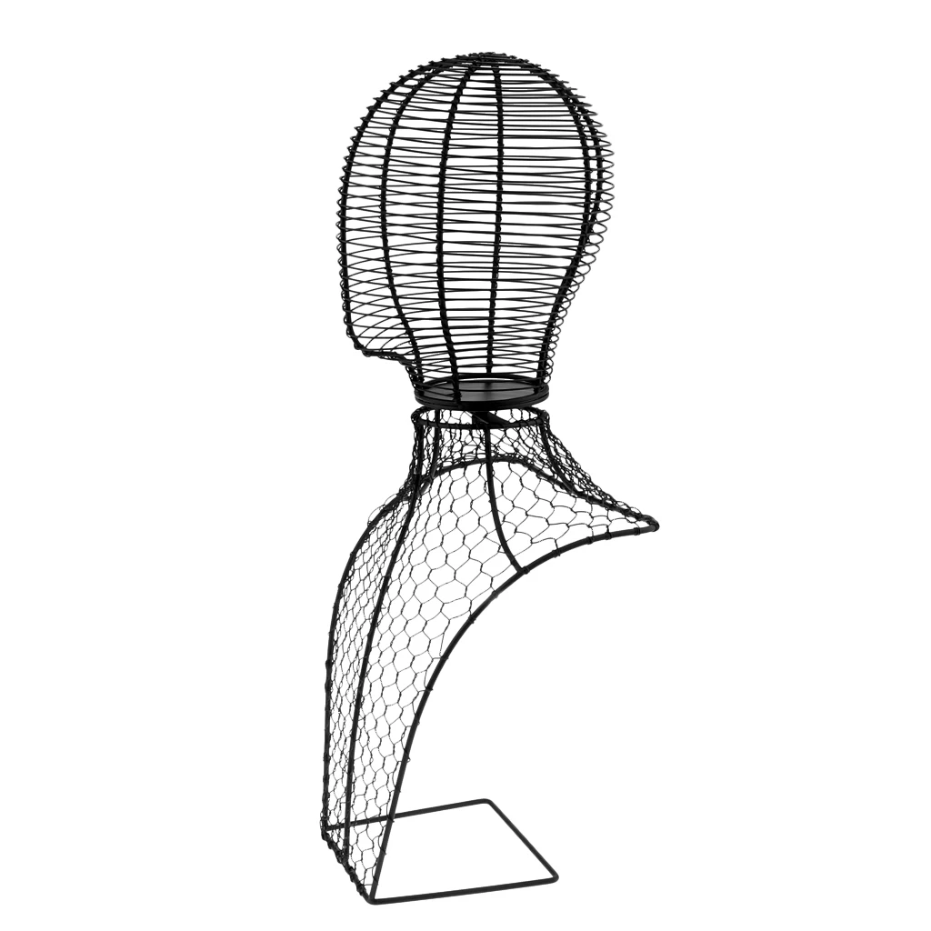 Metal Display Stand Mannequin Head And Half of Body Part For Displaying Sports Cap/Travel Hats/Beach Hat/Scarfs