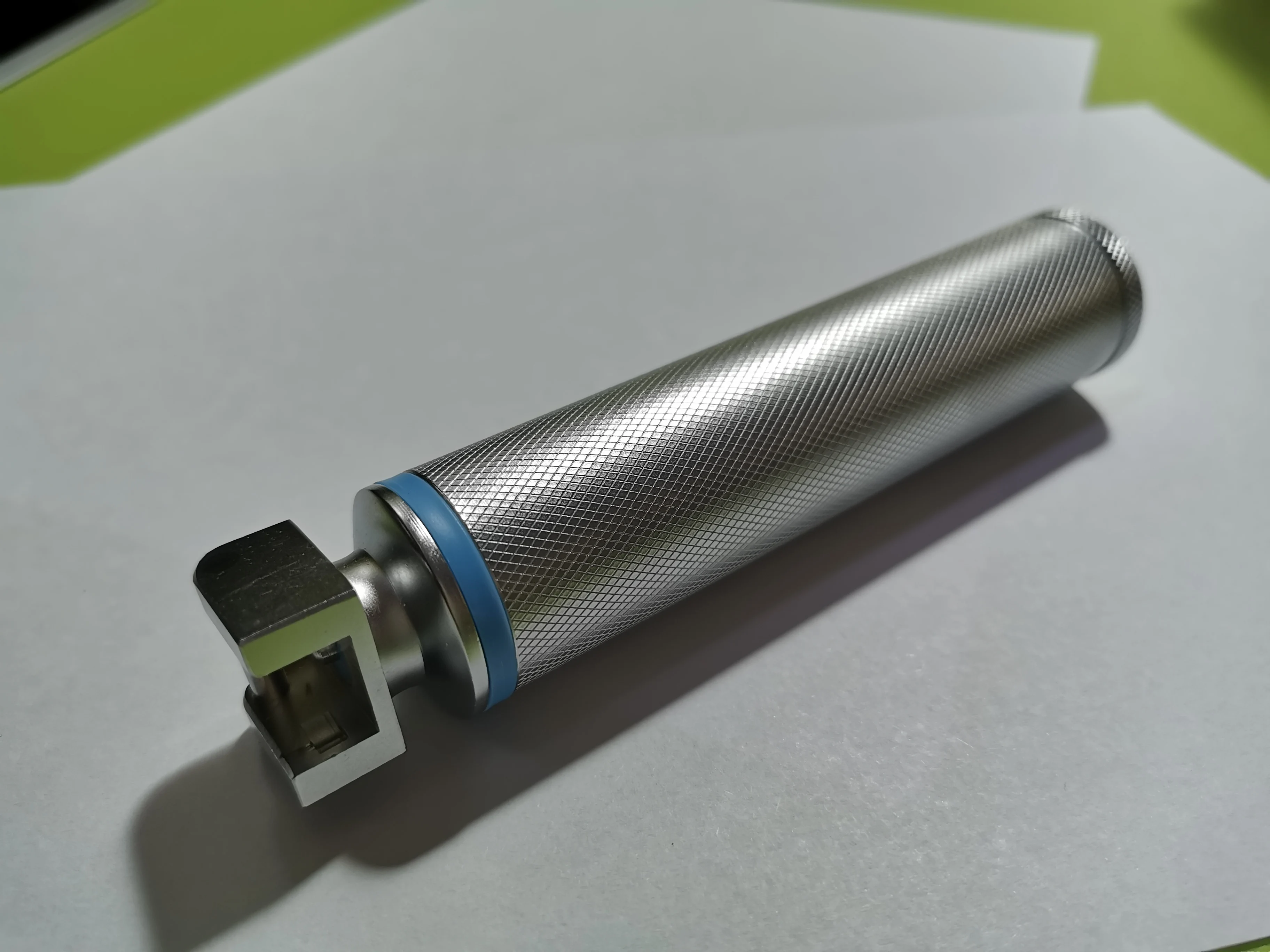 Прямая с фабрики Ларингоскоп ручка из нержавеющей стали Led оптическое освещение хирургические инструменты