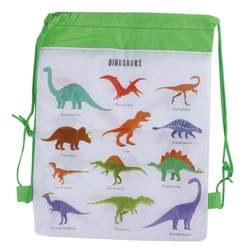 

Cute Cartoon Dinosaur Drawstring Bags Baby Clothes Clothings Children Organizer Pouch Laundry Bag Kids Drawstring Backpack 5PCS