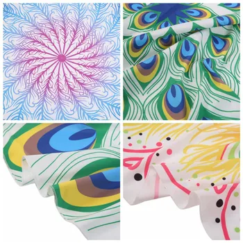 

large TowelRound Beach Feather Summer Indian Mandala Pattern for adults microfiber Yoga Mat Decor Table Cloth Round Beach Towel