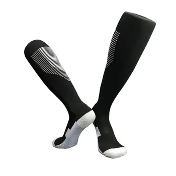 

unisex Anti-skid Socks Cycling Long Football Socks Soccer Football Leg Heaters Winter Thicken Cotton Sports Socks Y7
