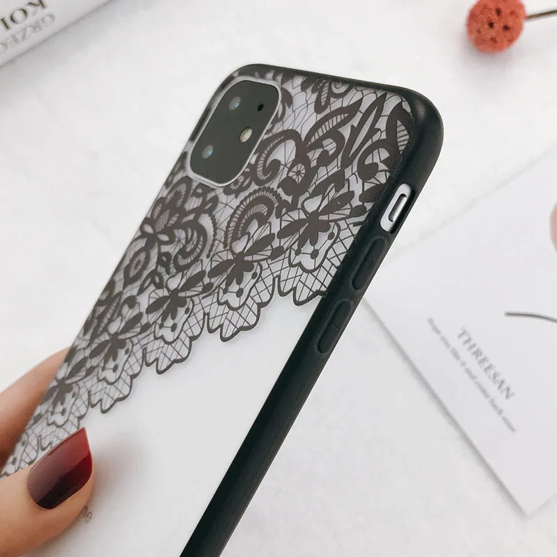 Чехол Lovebay для телефона с кружевными цветами и свадебным платьем iPhone 11 Pro Max X XR Xs