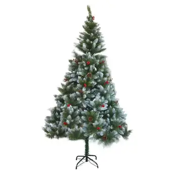 

New Christmas artificial Christmas tree Christmas tree for home fir pine with cones and berries green 120/150/180/210/240 cm