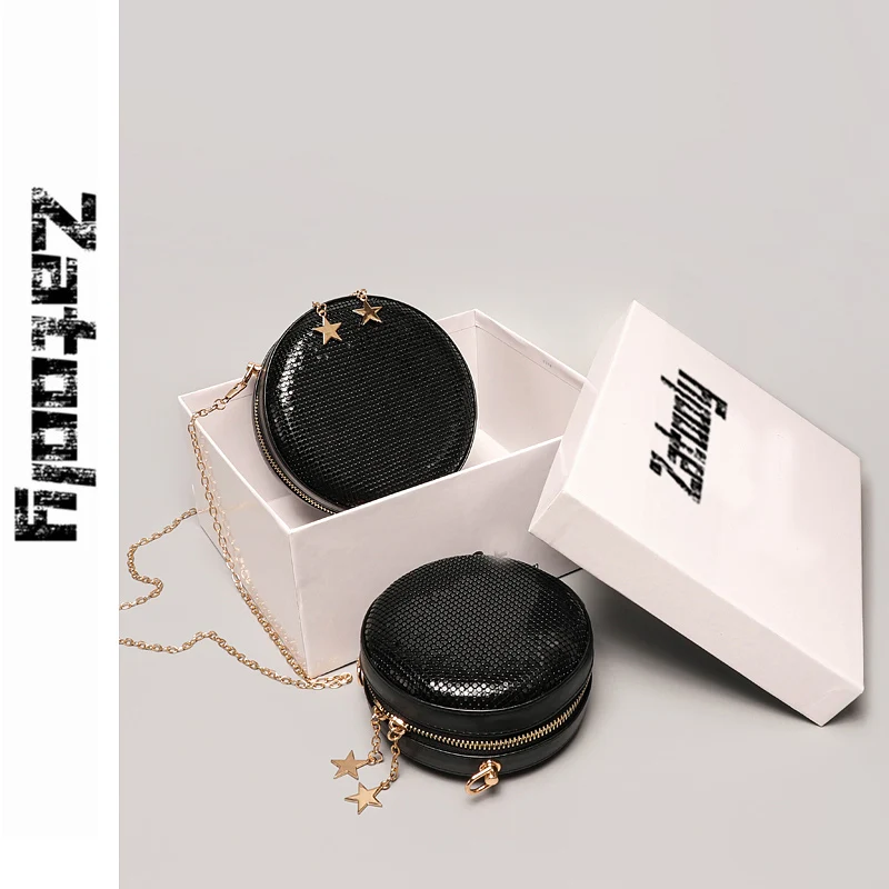 

The New Style Of 2019, Fashionable French High-grade Bag, Inclined Bag, Pure Color Chain Bag, Simple And Generous