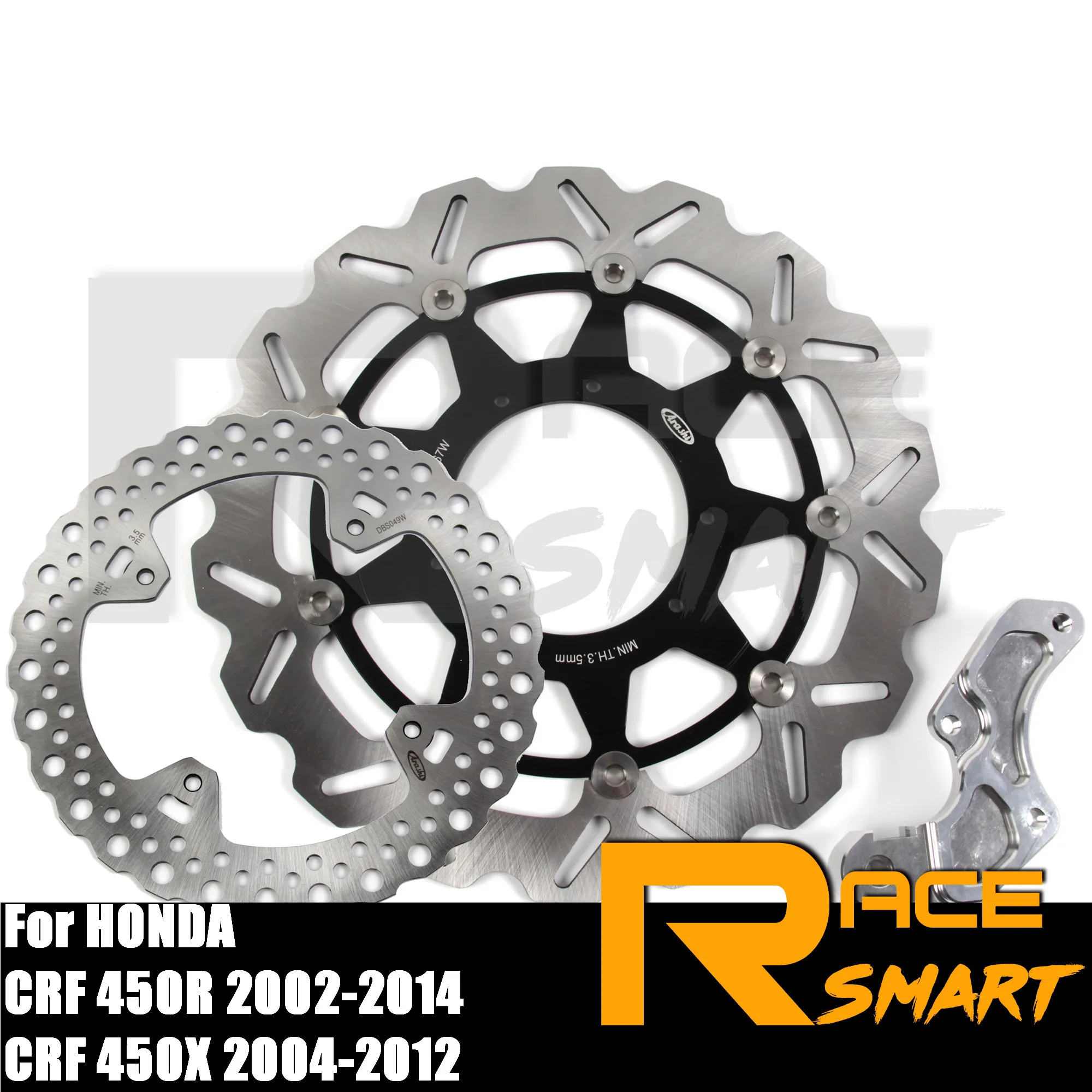 Передний и задний тормозной диск для HONDA CRF450R 2002 2014 мотоцикла CNC роторы CRF250R CRF 250R 450R