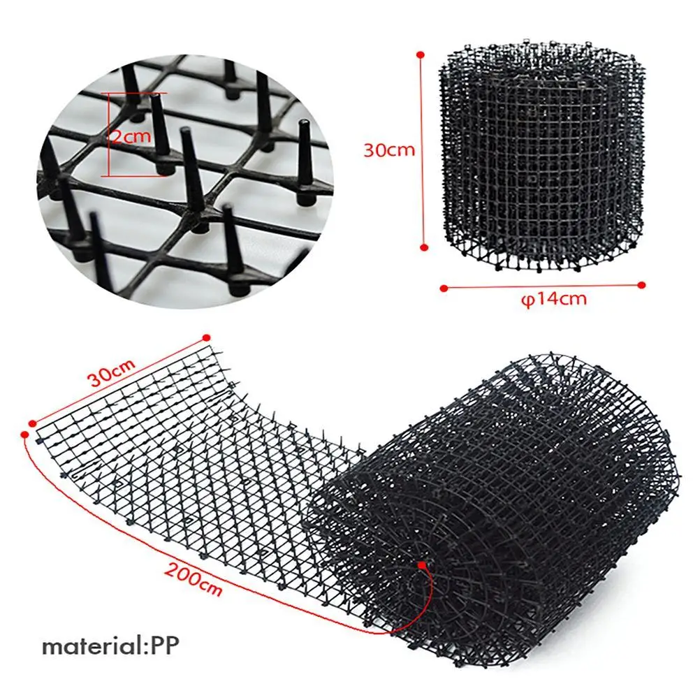 1PCS Cat Scat Mat With Spikes Prickle Strips Plastic Anti-Cats Network Digging Stopper Keep Animals Away