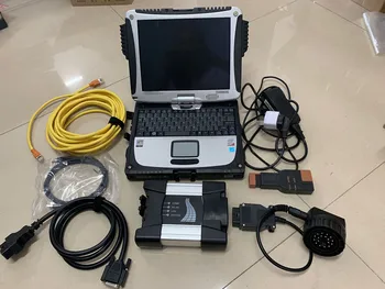 

the newest icom software istad istap Korean German English in laptop cf-19 touch screen win7 64 bit for b-mw icom next diagnose