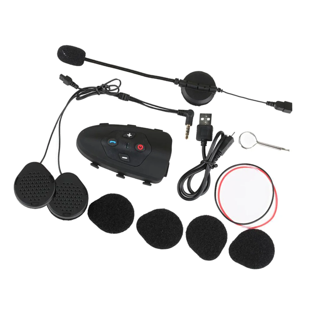 

600m Motorcycle Intercom Headset Bluetooth Interphone 2 Rider Outdoor
