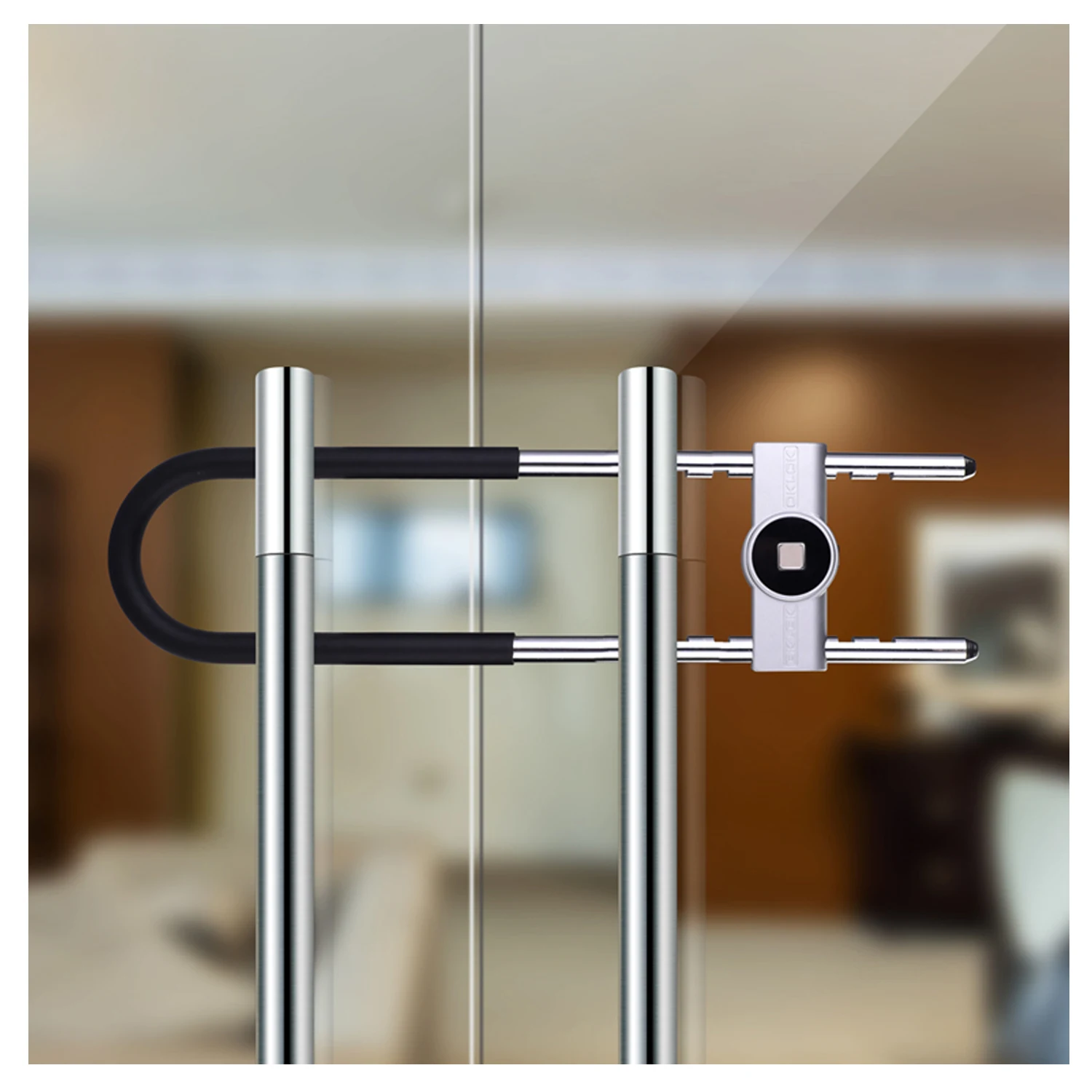 

Intelligent Fingerprint Lock U-shaped BT APP Lock Double Push Extended Anti-shear Anti-theft Lock For Bicycle Shop Glass Door