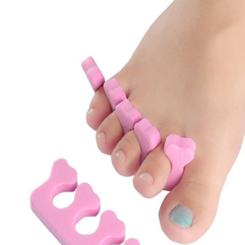 2pcs = 1pair Toe Separators Finger Foot Sponge Soft Gel UV Tools Salon Polish Manicure Pedicure Nail Art Tools F413 nail art tools toe separators toe spreader finger toe separator