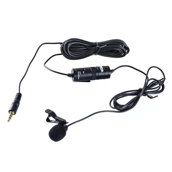 

Lavalier Microphone Collar Clip-on Portable Wired Neck Mic With 6 Meter Cable For Live Broadcasting Interview