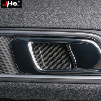 

JHO REAL Carbon Fiber Car Inner Door Handle Bowl Overlay Cover Trim For Ford Explorer 2016-2019 2017 2018 Limited Sport XLT Base