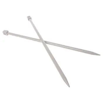 

13Pairs In 13Sizes 2mm to 10mm Knitting Needles Set Single-Pointed Knitwear DIY Tool Stainless Steel 448B