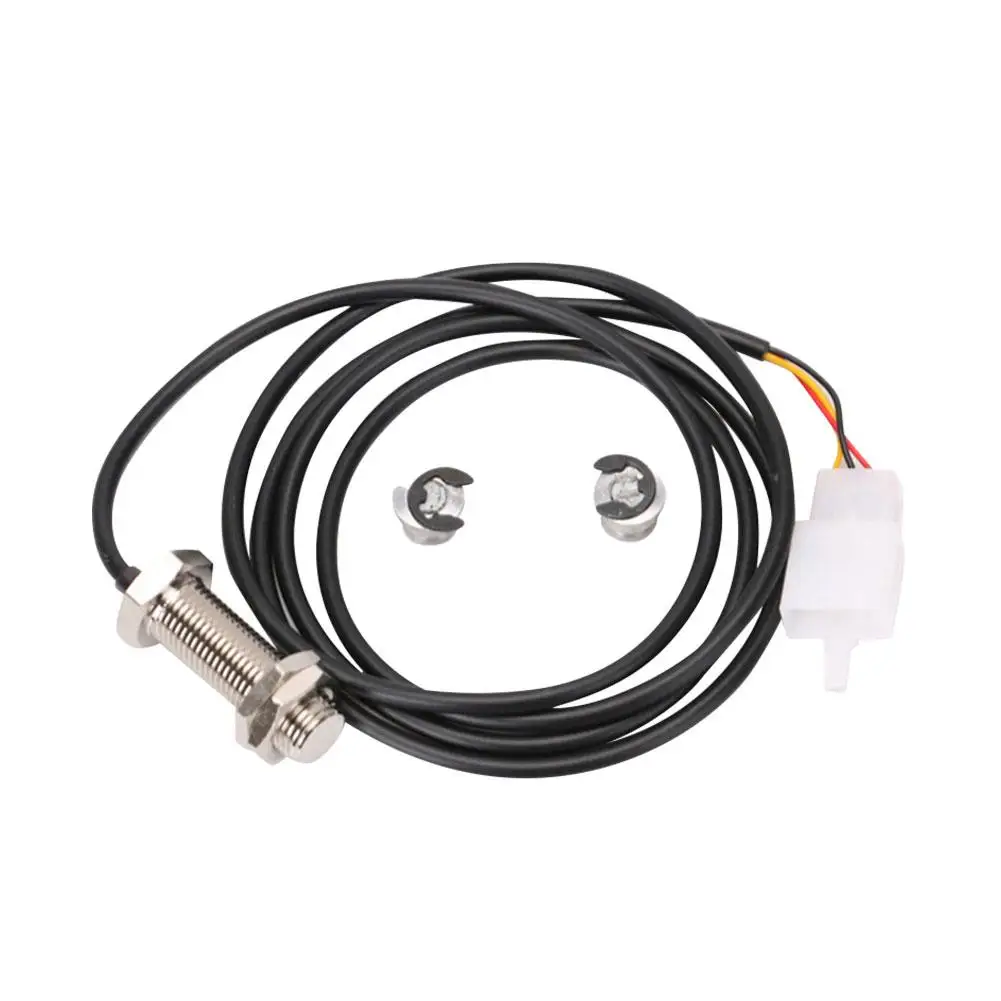 Motorcycle odometer sensor Speed sensor Motorcycle Odometer Sensor Cable Scooter Durable Digital Speedometer Magnetic Sensor Replacement Kit With 2 Magnets