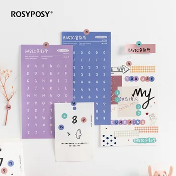 

Mohamm 1Pc Color Stickers Decoration Scrapbooking Paper Creative Stationary School Supplies