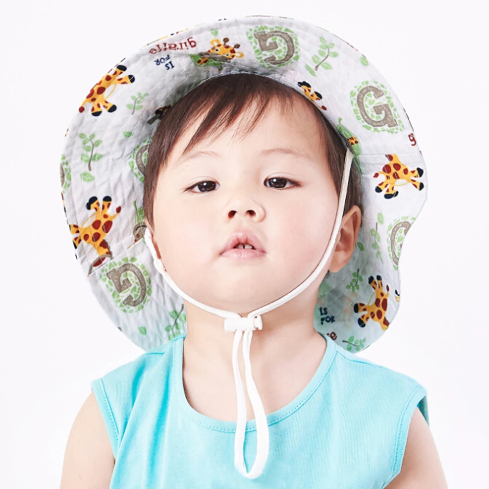 baby beach hat with strap