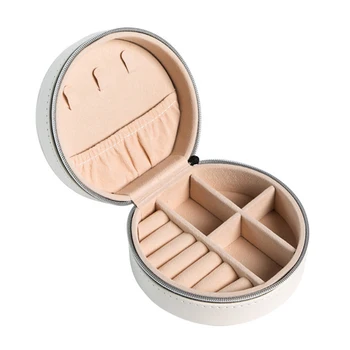 

Travel Jewelry Box PU Leather Mini Jewelry Storage Box, Used for Ring Earring Necklace Bracelet Gift for Girls
