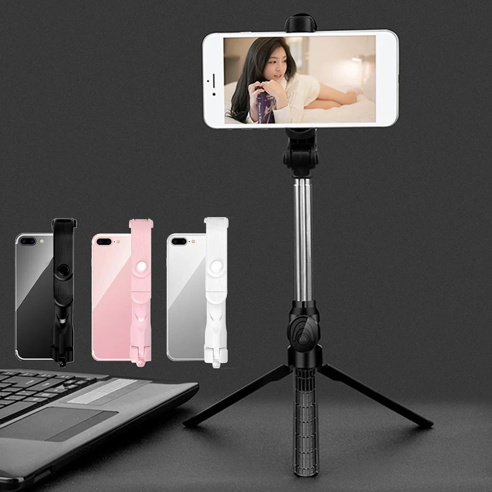 

Tripod for mobile phone Extendable Selfie holder with Bluetooth wireless remote self-timer Artifact Rod for iPhone Xiaomi Huawei