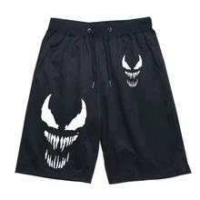 Супер герой веном повседневные дышащие шорты женские мужские спортивные короткие штаны высокое качество беговые шорты