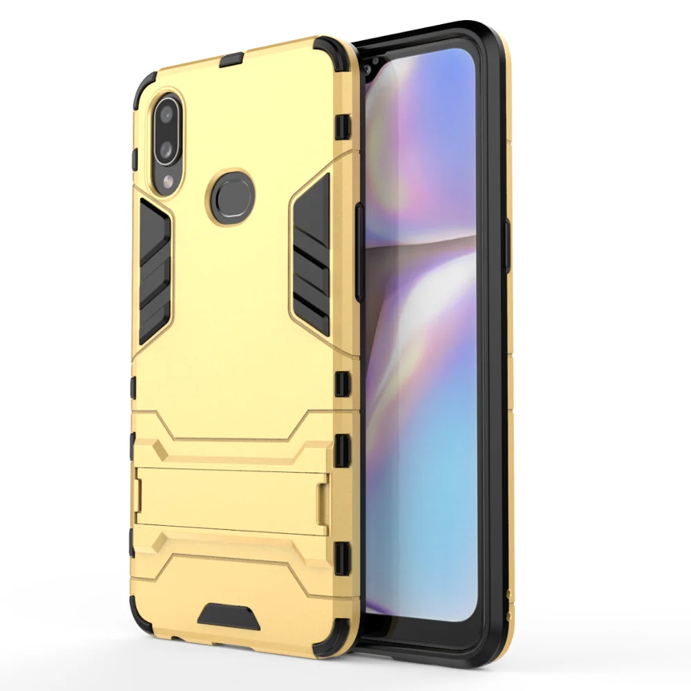 Для Xiaomi Redmi 7A Redmi 7 задняя крышка Подставка Броня противоударный чехол для Redmi 7 7A note7 чехол - Цвет: Gold