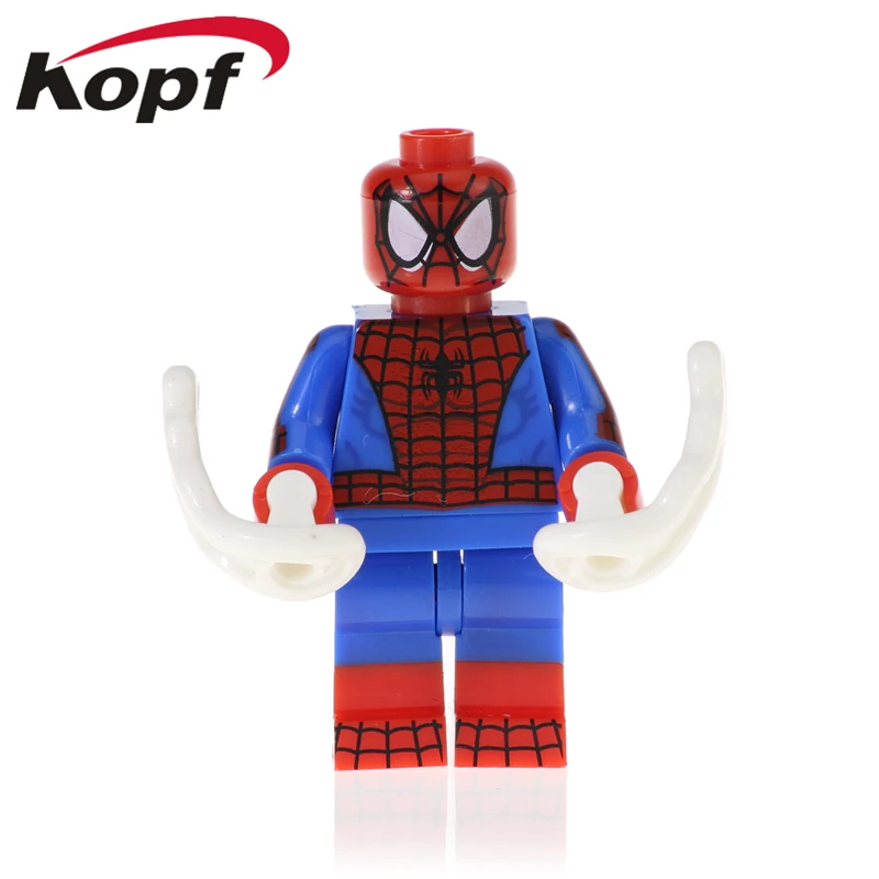 

Building Block Super Heroes Green Goblin Spider-Man Kingpin Spider-Gwen Action Bricks Figures Model For Children Toys XH 1137