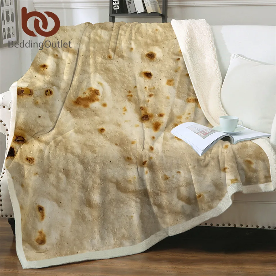 Постельные принадлежности Outlet кукурузная тортилья шерпа пледы одеяло Пита Lavash