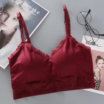 

Comfortable New Seamless Bra Wire Free Intimates Underwear Sexy Push Up Bras for Women Lingerie Lace Brassiere Female Underwear