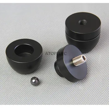 

3/4pcs Set FE Speaker Stand Magaluma Feet Foot Anti Shock Absorption Alloy Beads Nail Spike for Loudspeaker AMP CD Dia. 33mm