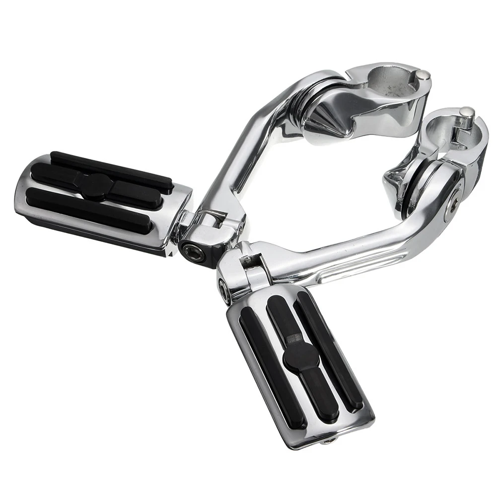 2Pcs 32mm Universal Aluminum Alloy Motorcycle Foot Peg Pedal Footrest for Harleys Foot Pegs Pedal Passenger Rearsets