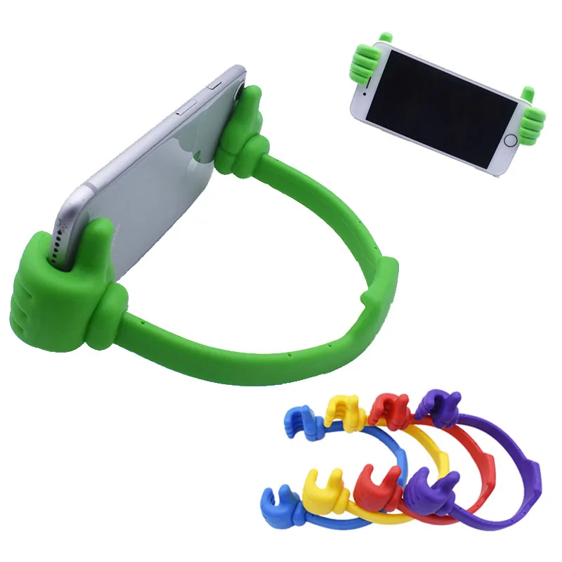 Universal mobile phone desktop bracket inert tablet mobile phone bracket flexible mounting bracket portable thumb bracket