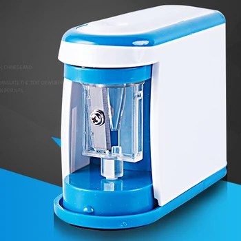

Non Slip Kids Battery Powered Gift School Auto Office Portable Electric Home Quick Students Plastic Stationery Pencil Sharpener