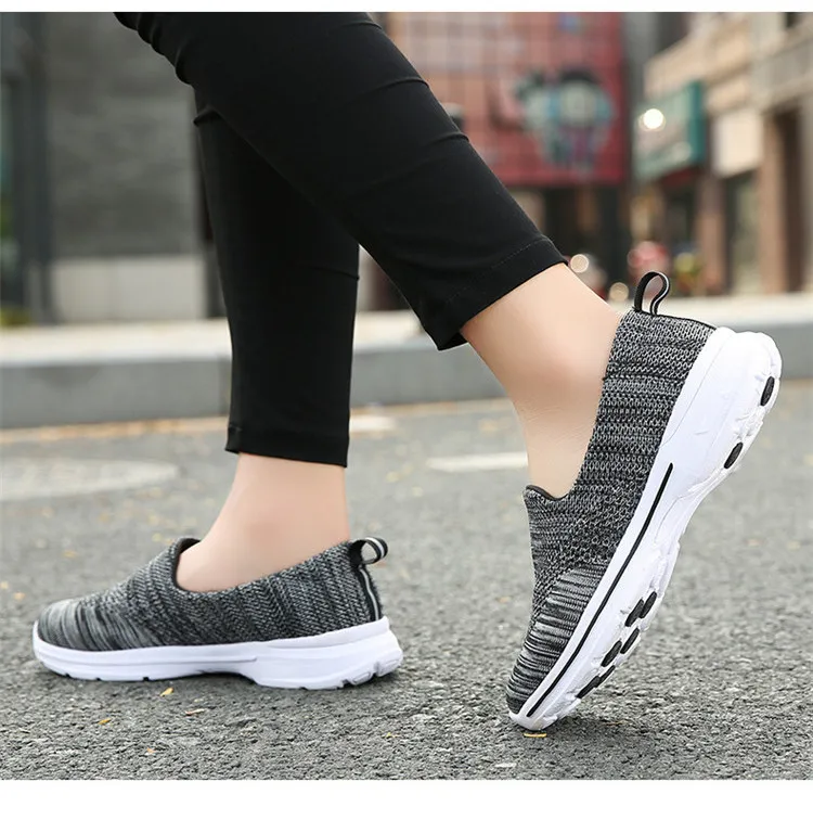 QJ 1938-2019 Autumn Mesh Women Sneakers Woman Sport Walking Flats-8